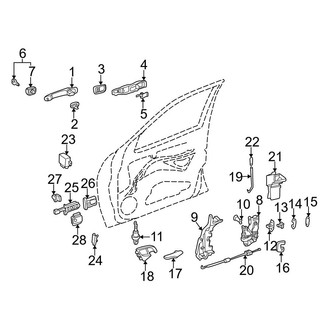 Mercedes-Benz OE - Front Door - Lock & Hardware