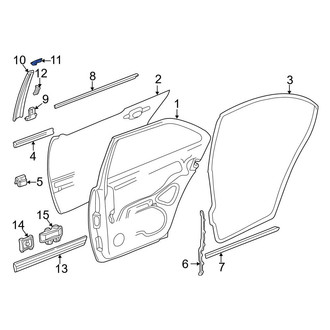 Mercedes-Benz OE - Left Door Applique Insulator