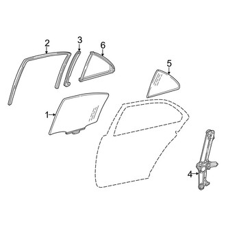 Mercedes-Benz OE - Rear Door - Glass & Hardware