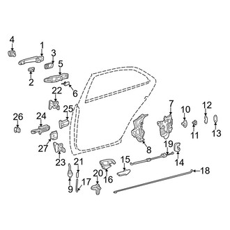 Mercedes-Benz OE - Rear Door - Lock & Hardware (Sedan)