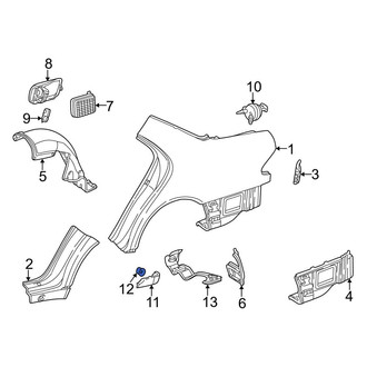 Mercedes-Benz OE - Lower Rocker Panel Clip