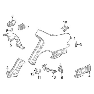Mercedes-Benz OE - Quarter Panel & Components (Sedan)