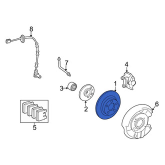 Mercedes-Benz OE - Rear Disc Brake Rotor