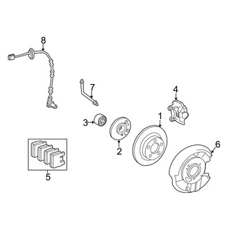 Mercedes-Benz OE - Rear Suspension - Brake Components