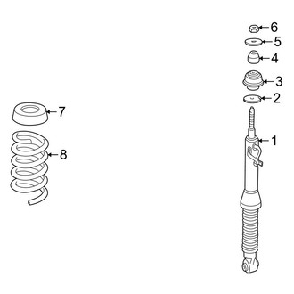 Mercedes-Benz OE - Rear Suspension - Shocks & Components (With Self Leveling), (Sedan)
