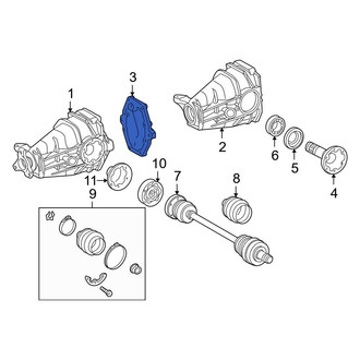 Mercedes-Benz OE - Rear Differential Cover