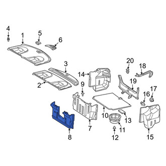 Mercedes-Benz OE - Rear Trunk Trim Panel
