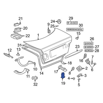 Mercedes-Benz OE - Rear Cargo Area Light Switch