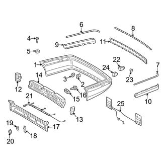 Mercedes-Benz OE - Rear Bumper - Bumper & Components (Sedan)