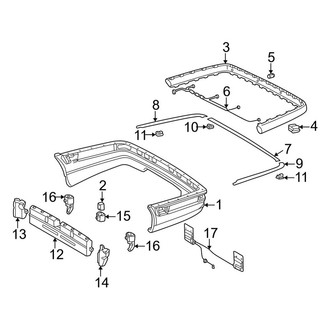 Mercedes-Benz OE - Rear Bumper - Bumper & Components (AMG Sport Package)
