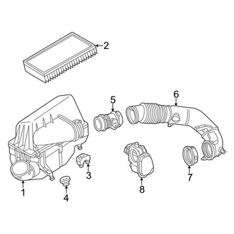 Mercedes-Benz OE - Engine - Air Intake (Sedan 4.3L)