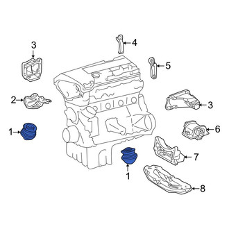 Mercedes-Benz OE - Left Engine Mount