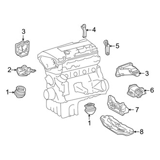 Mercedes-Benz OE - Engine & Transmission Mounting (RWD 4.3L)