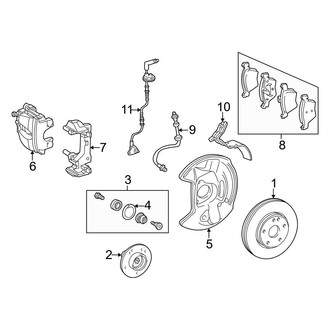 Mercedes-Benz OE - Front Suspension - Brake Components (4Matic)