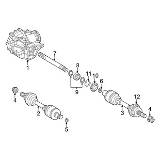 Mercedes-Benz OE - Front Suspension - Carrier & Front Axles (AWD)