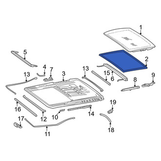Mercedes-Benz OE - Sunroof Seal