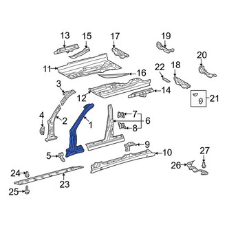 Mercedes-Benz OE - Left Outer Body A-Pillar