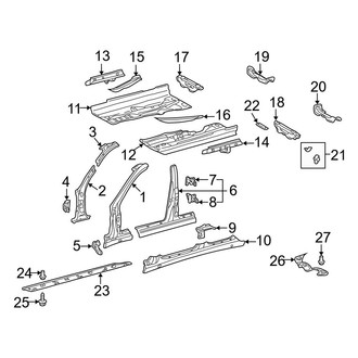 Mercedes-Benz OE - Pillars, Rocker & Floor - Exterior Trim (Wagon)
