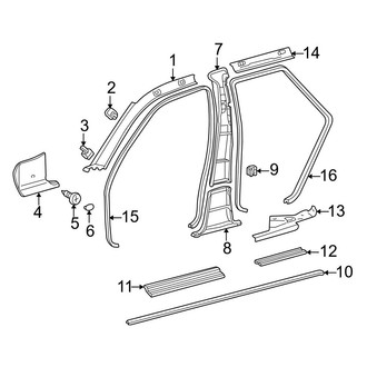 Mercedes-Benz OE - Pillars, Rocker & Floor - Interior Trim (Wagon)