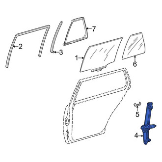 Mercedes-Benz OE - Rear Left Window Regulator