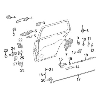 Mercedes-Benz OE - Rear Door - Lock & Hardware (Wagon)