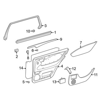 Mercedes-Benz OE - Rear Door - Interior Trim (Wagon)