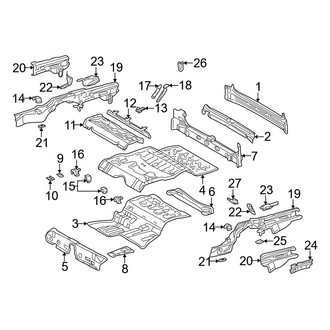 Mercedes-Benz OE - Rear Body & Floor - Floor & Rails (Wagon)