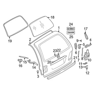 Mercedes-Benz OE - Lift Gate - Exterior Trim (Wagon)