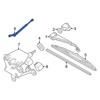 Mercedes-Benz OE - Rear Back Glass Washer Nozzle