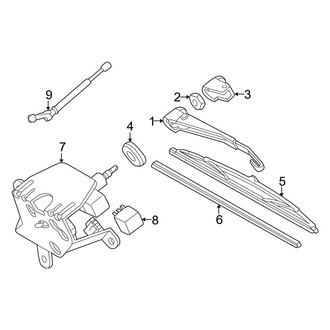 Mercedes-Benz OE - Lift Gate - Wiper & Washer Components (Wagon)