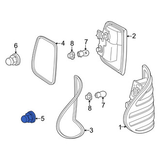 Mercedes-Benz OE - Outer Tail Light Nut