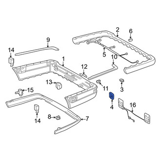 Mercedes-Benz OE - Left Bumper Trim Insulator