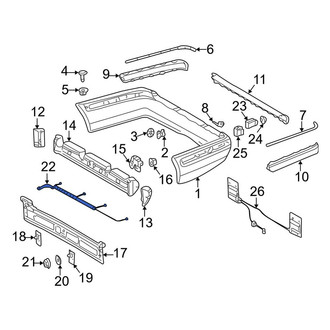 Mercedes-Benz OE - Rear Parking Aid System Wiring Harness