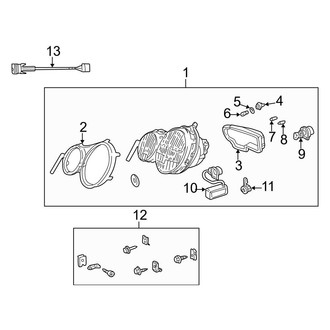 Mercedes-Benz OE - Front Lamps - Headlamp Components