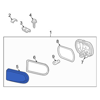 Mercedes-Benz OE - Front Right Fog Light Lens