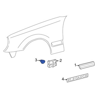 Mercedes-Benz OE - Fender Molding Retainer