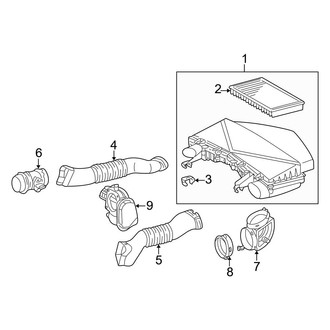 Mercedes-Benz OE - Engine - Air Intake (Sedan 5.5L)