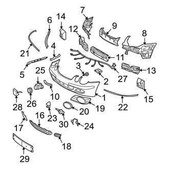 Mercedes-Benz OE - Front Bumper - Bumper & Components