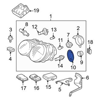 Mercedes-Benz OE - Headlight Bulb Cap