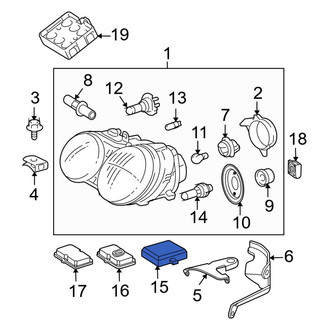 Mercedes-Benz OE - Front Headlight Control Module