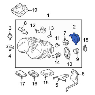 Mercedes-Benz OE - Headlight Bulb Cap