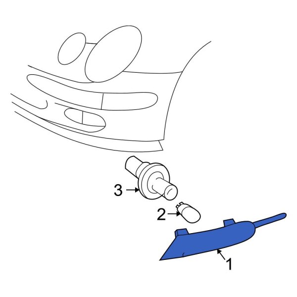MercedesBenz OE 2118200921 Front Left Side Marker Light