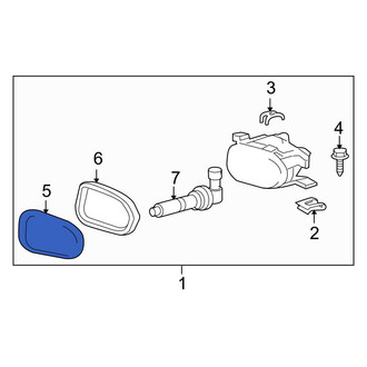 Mercedes-Benz OE - Front Right Fog Light Lens