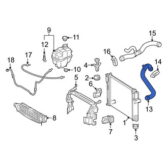 Mercedes-Benz OE - Upper Radiator Coolant Hose