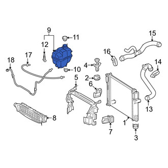 Mercedes-Benz OE - Engine Coolant Reservoir