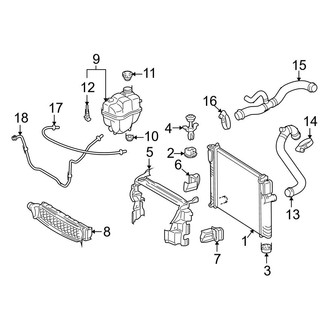 Mercedes-Benz OE - Cooling - Radiator & Components (Sedan)