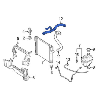 Mercedes-Benz OE - Lower Radiator Coolant Hose