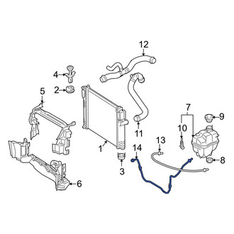 Mercedes-Benz OE - Engine Coolant Overflow Hose