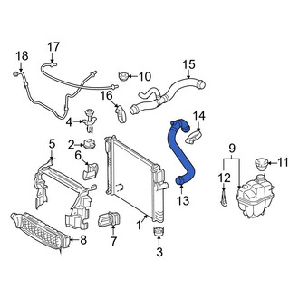 Mercedes-Benz OE - Upper Radiator Coolant Hose