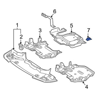Mercedes-Benz OE - Radiator Support Splash Shield Clip